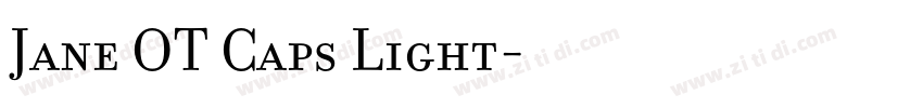 Jane OT Caps Light字体转换